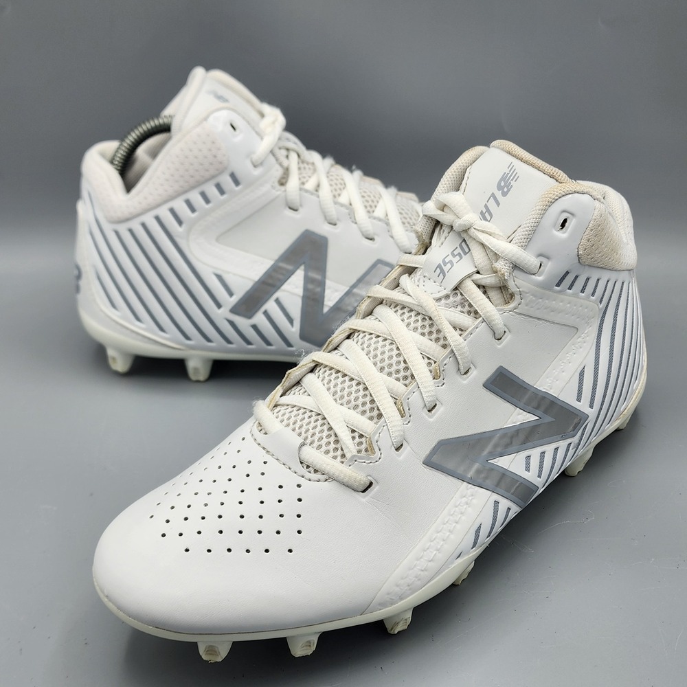 New Balance Rush Men's Lacrosse Cleats White Size 9 D Athletic Turf Field Shoes